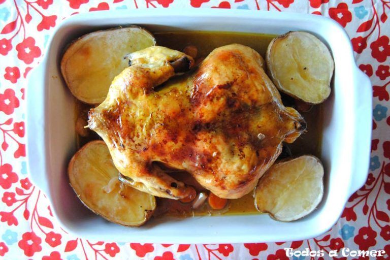 Pollo asado al limón
