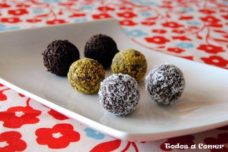 Receta de trufas de chocolate