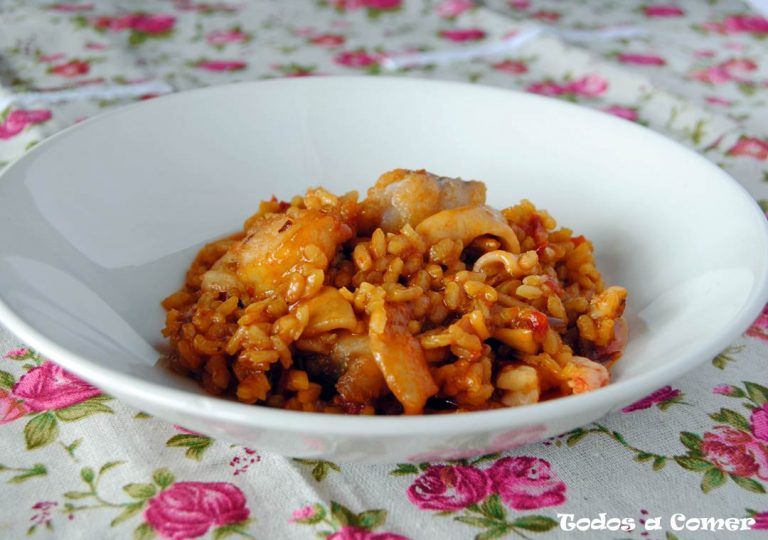 Arroz meloso con rape