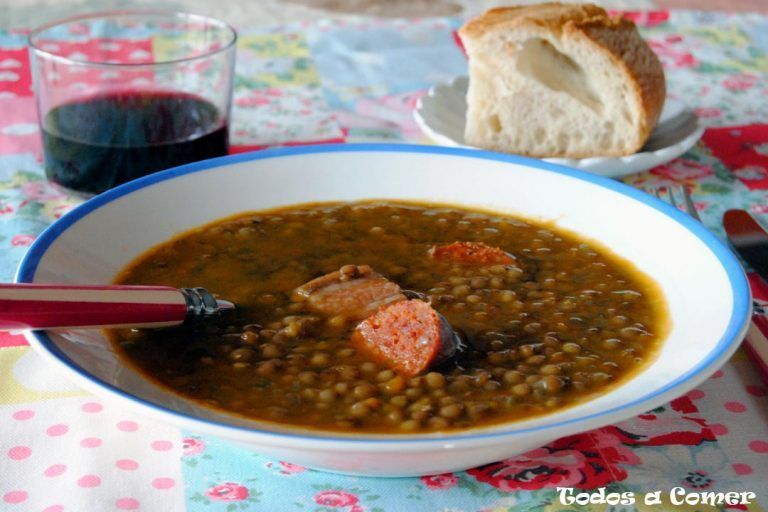Receta de guiso de lentejas con chorizo
