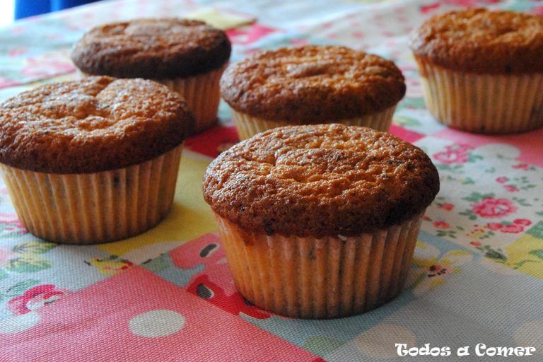 magdalenas con pepitas de chocolate