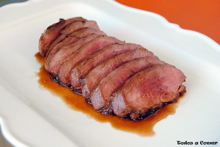 Magret de pato al Pedro Ximenez