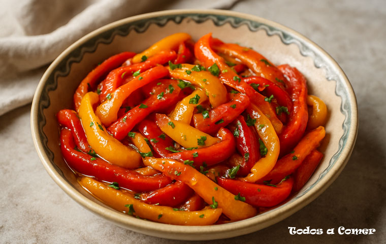 Ensalada de pimientos asados