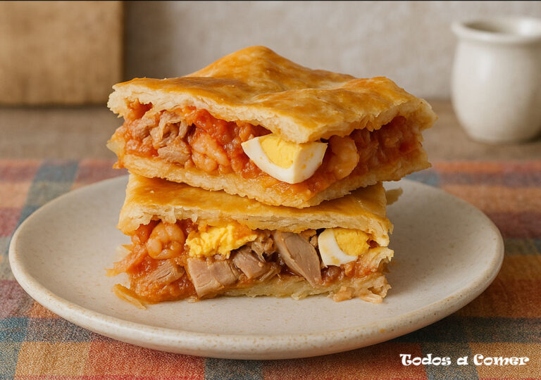 Empanada de atún y gambas