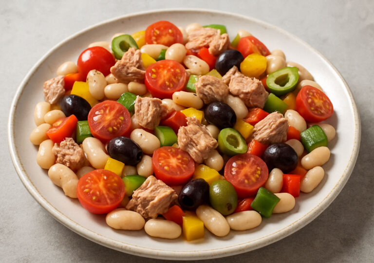 Receta saludable y fácil de ensalada de alubias blancas