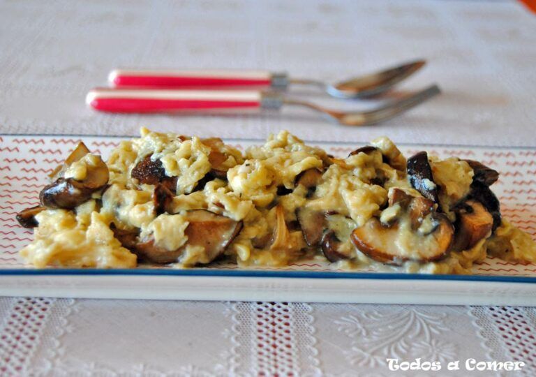 Receta del revuelto de setas