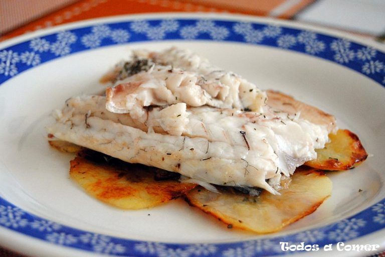 Receta de lubina al horno con patatas