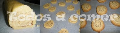 Preparación de las galletas de canela y naranja
