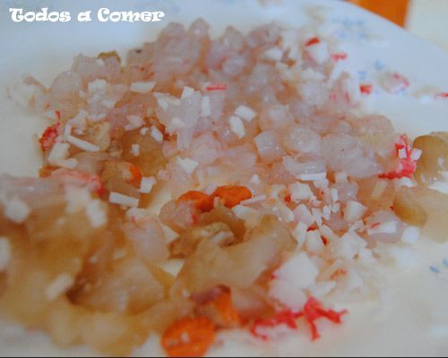 Receta de vieiras gratinadas Receta de vieiras gratinadas - Ingredientes para el relleno