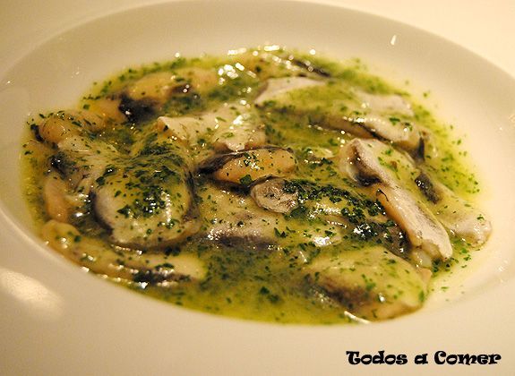 Restaurante la Casa del Carmen- Kokotxas de merluza en salsa verde