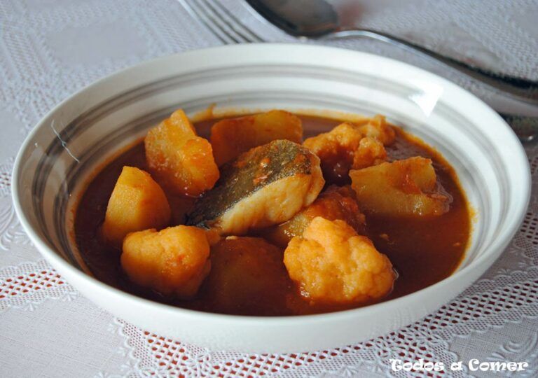 Guiso de patatas con bacalao