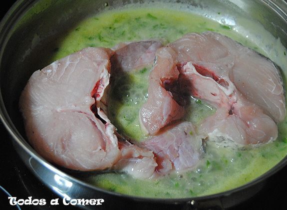Receta de merluza en salsa verde