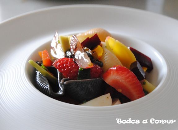 Curso de cocina italiana de Fabio Morisi. Ensalada de pasta otra presentación