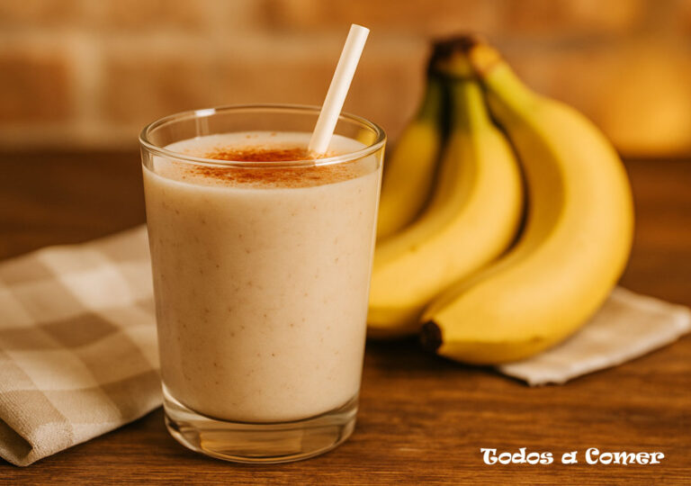 Batidos de plátano fácil y rápido
