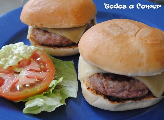 Receta. Hamburguesas con queso