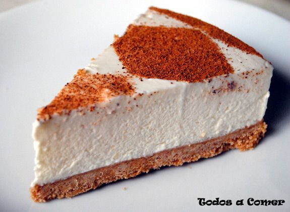 Receta. Tarta de leche merengada - Porción de tarta