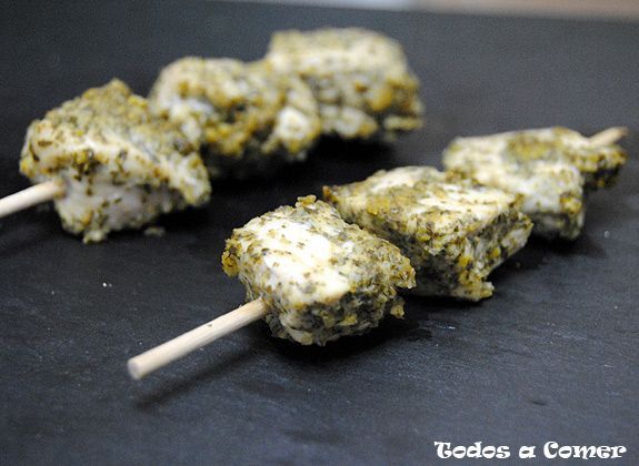 Brochetas de pollo a la marroquí
