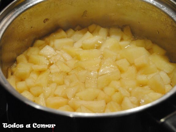 Receta: Puré de manzana- preparación