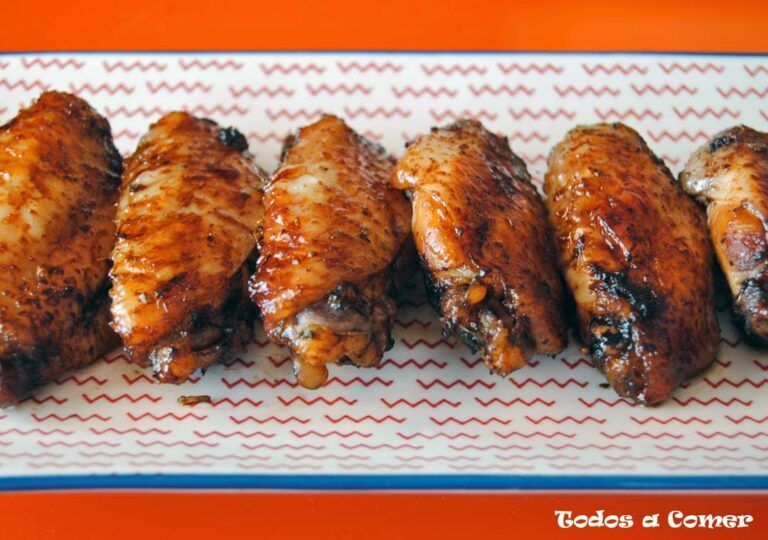 Alitas de pollo a la miel