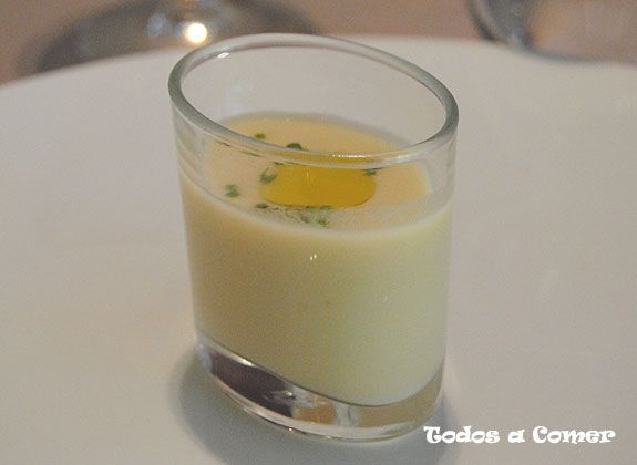 Restaurante Pedro Larumbe. Vichysoisse o crema de puerros