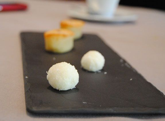 Restaurante Pedro Larumbe. Café con trufas y pastas