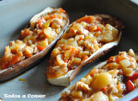 Receta. Berenjenas rellenas: antes de ir al horno