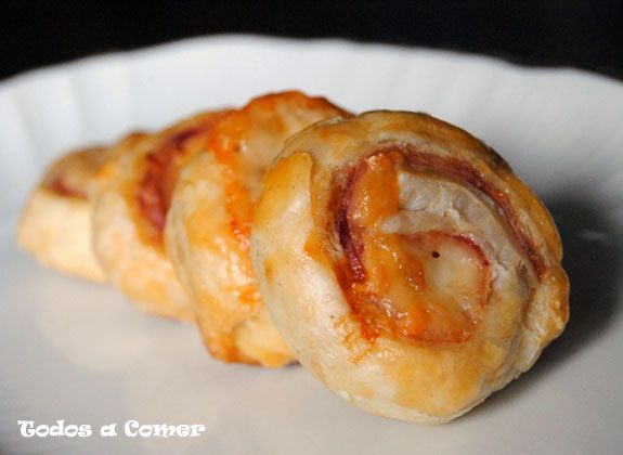Receta. Espirales de jamón y queso