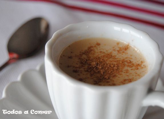 Receta de vasitos de crema de café. Textura