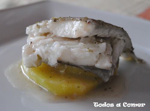 Receta. Rodaballo al horno- Una ración Receta. Rodaballo al horno- Una ración