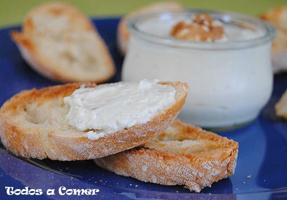 Receta. Paté de queso. Detalle
