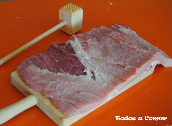 Receta. Lomo relleno- rectángulo de carne Receta. Lomo relleno- rectángulo de carne