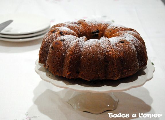 Bundt Cake de arándanos y naranja