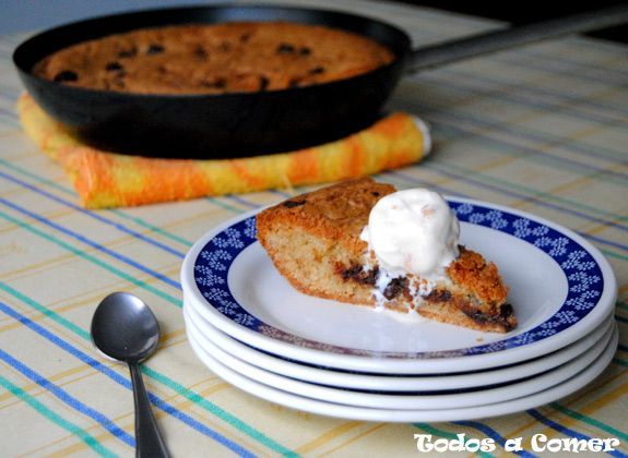 Receta. Cookie en sartén