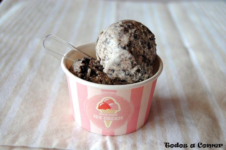 helado de oreo casero
