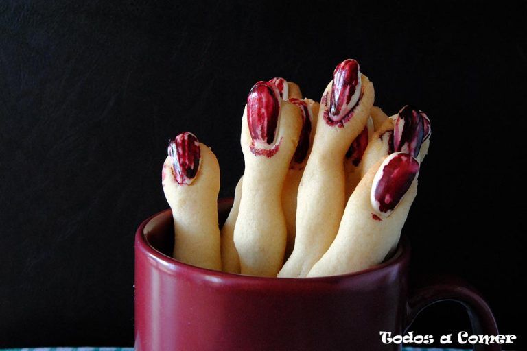 Dedos de bruja para Halloween
