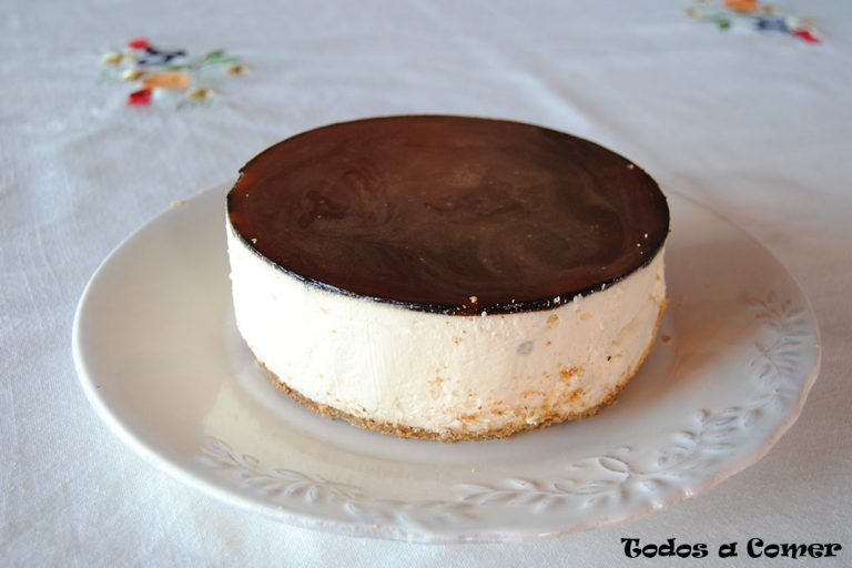 Tarta de queso y Baileys con gelatina de café