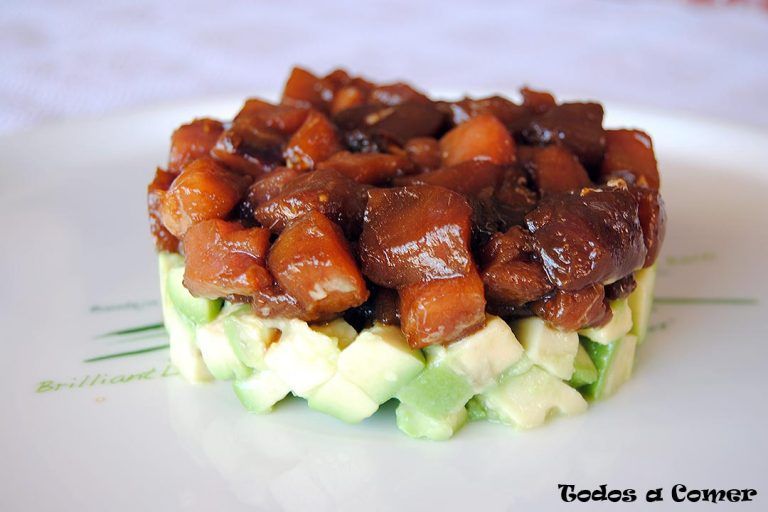 Tartar de atún y aguacate