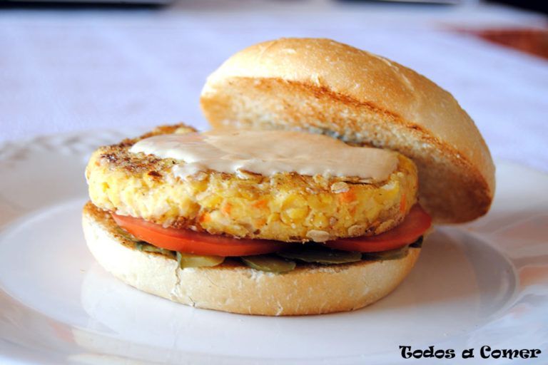 Hamburguesa de garbanzos