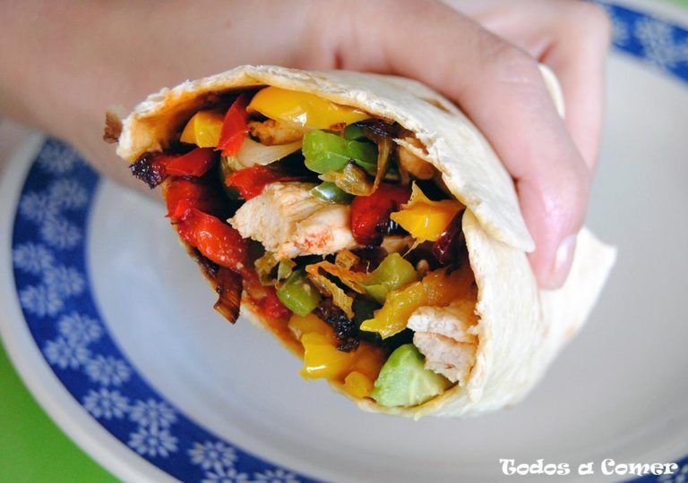fajitas de pollo