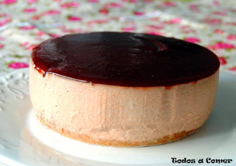 Tarta de cerezas sin horno - Receta