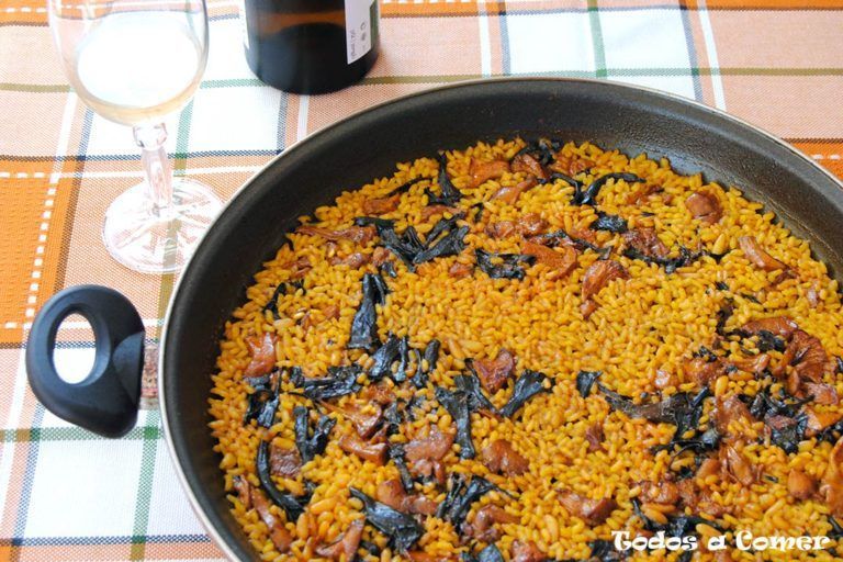receta de arroz con setas fácil