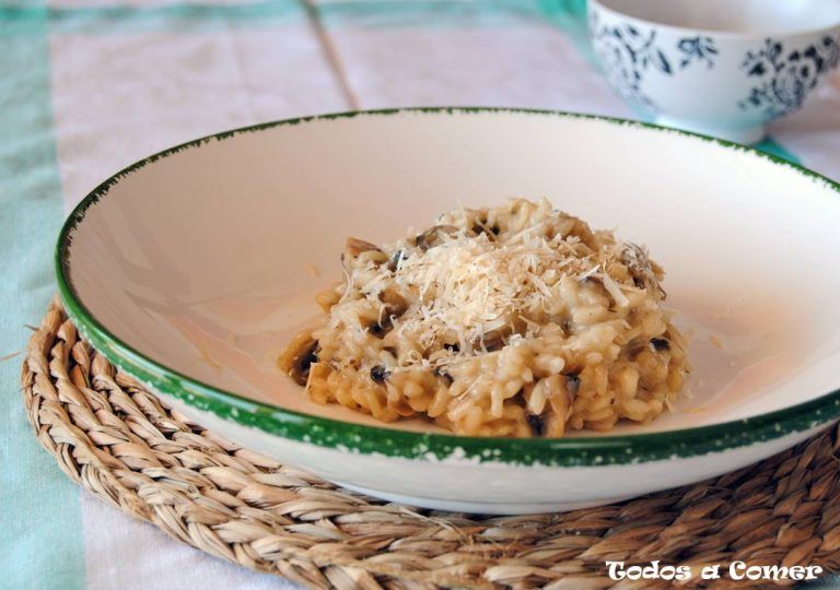 Risotto de champiñones
