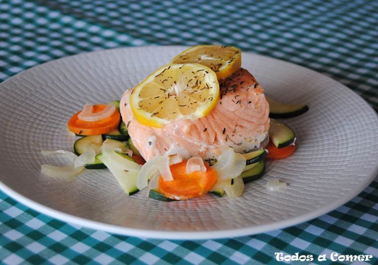 Receta de salmón en papillote