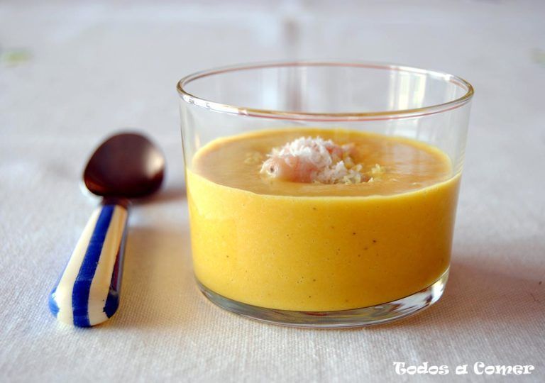 Crema de calabaza y coco