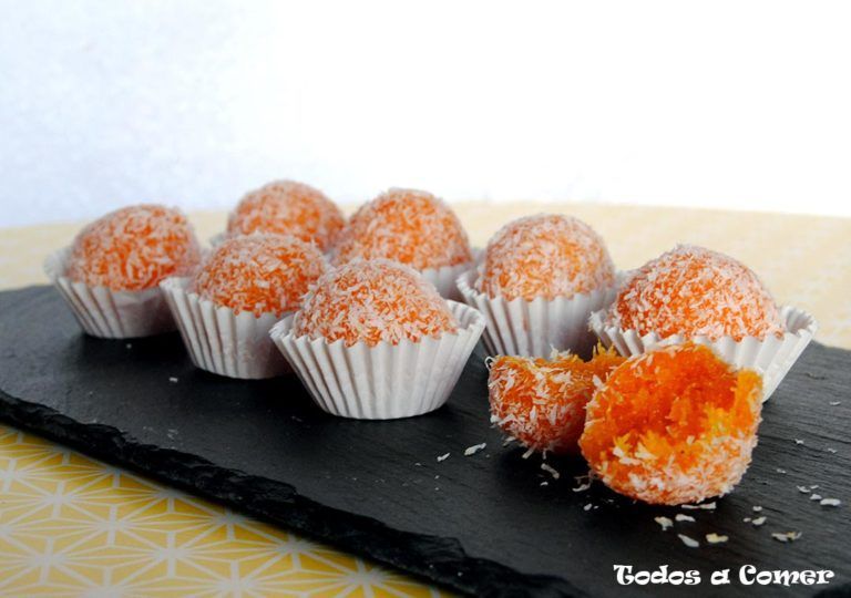 Trufas de zanahoria y coco - Receta fácil