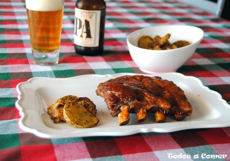 Costillas con salsa barbacoa de Dabiz Muñoz