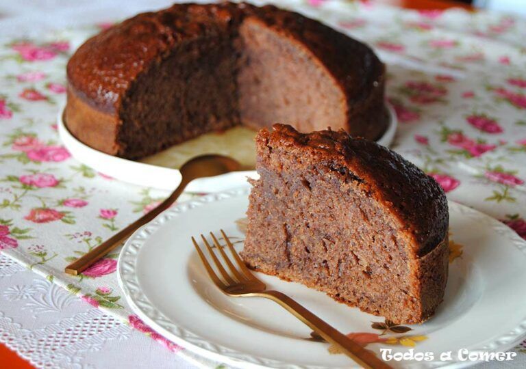 Bizcocho de plátano y chocolate - Receta