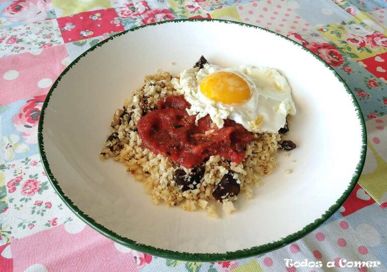 Colirroz a la cubana - Receta ligera