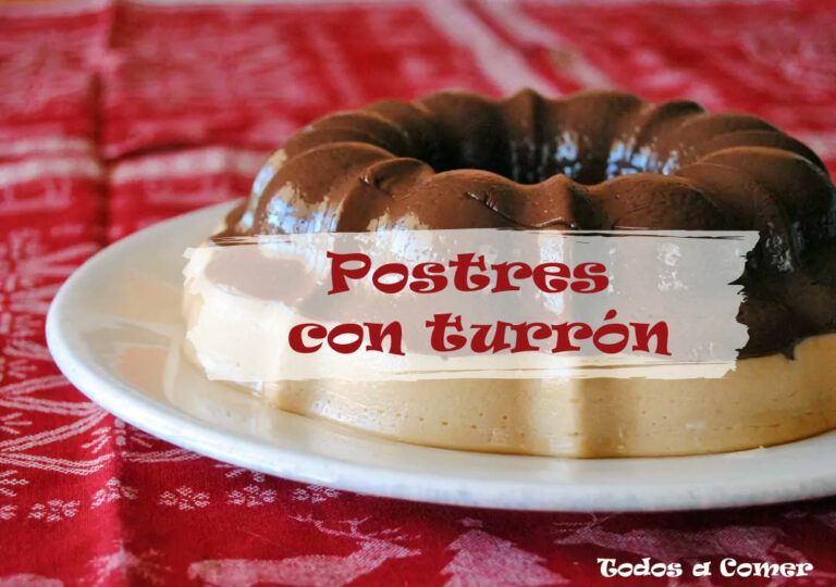 Postres con turrón