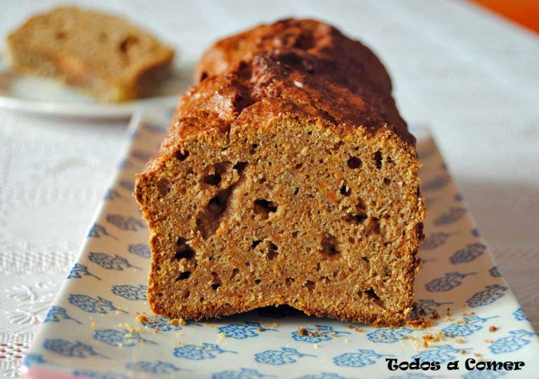 Receta de bizcocho integral de zanahoria sin azúcar